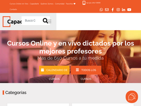 'capacitarte.org' screenshot