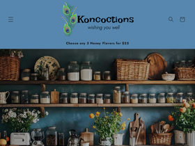 koncoctions.com homepage screenshot