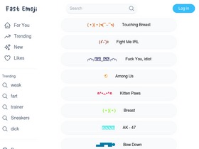 'fastemoji.com' screenshot