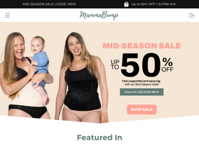 MammaBump homepage screenshot