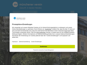 'muenchener-verein.de' screenshot