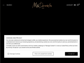 'mesdemoisellesparis.com' screenshot