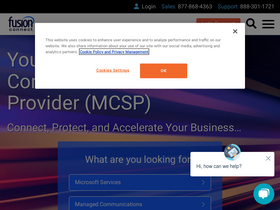 'fusionconnect.com' screenshot