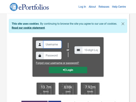 'nhseportfolios.org' screenshot