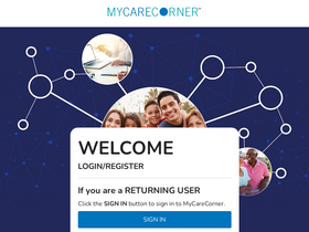 'mycarecorner.net' screenshot