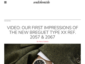 'watchonista.com' screenshot