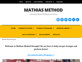 'mathiasmethod.com' screenshot