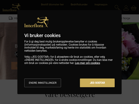 'interflora.no' screenshot
