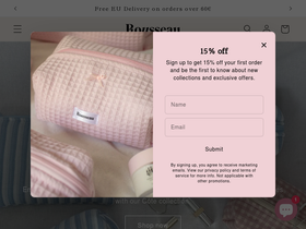 rousseauhandmade.com homepage screenshot