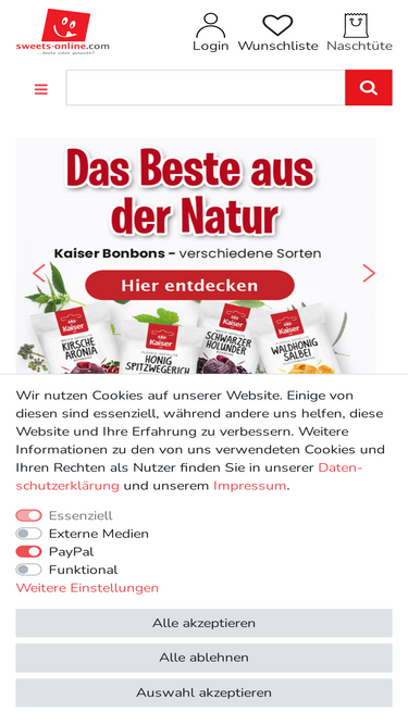 Traffic-Analysen, Ranking und Publikum von sweets-online.com [Mai 2025 ...