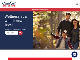 'carewellurgentcare.com' screenshot