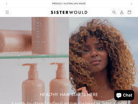 sisterwould.com homepage screenshot