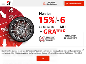 'bridgestone.com.mx' screenshot