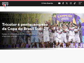 'saopaulofc.net' screenshot