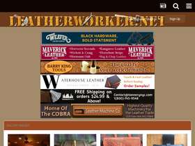 'leatherworker.net' screenshot