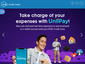 'rcbcbankard.com' screenshot