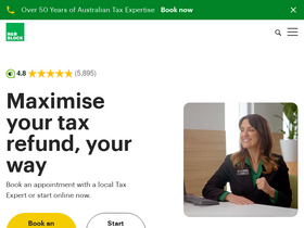 'hrblock.com.au' screenshot