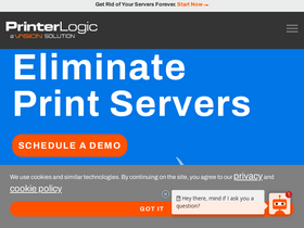 'printerlogic.com' screenshot