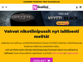 'nikotiinipussit.com' screenshot