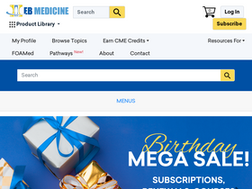 'ebmedicine.net' screenshot