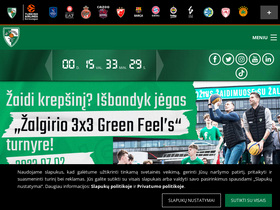 'zalgiris.lt' screenshot