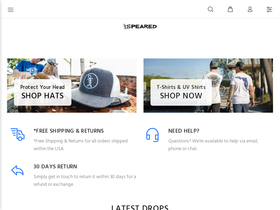 spearedapparel.com homepage screenshot