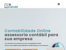 'jacalculei.com.br' screenshot