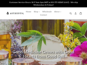 authentichempcompany.com homepage screenshot