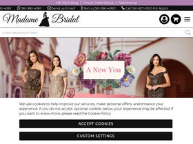 'madamebridal.com' screenshot