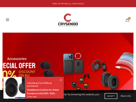 'crysendo.com' screenshot