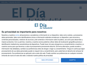 'eldiadevalladolid.com' screenshot