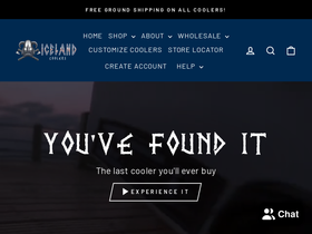 Iceland Coolers homepage screenshot