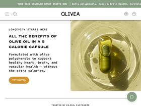 Olivea website screenshot
