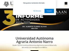 'uaaan.mx' screenshot