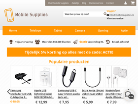 'mobilesupplies.nl' screenshot