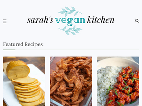 'sarahsvegankitchen.com' screenshot