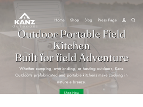 kanzoutdoors.com homepage screenshot