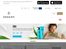 'myduolife.com' screenshot