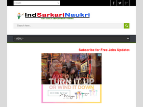 'indsarkarinaukri.in' screenshot
