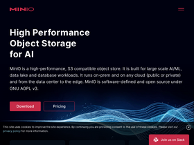 'min.io' screenshot