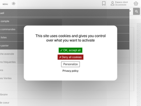 'halldulivre.com' screenshot