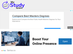 'mystudytown.in' screenshot