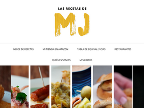 'lasrecetasdemj.com' screenshot