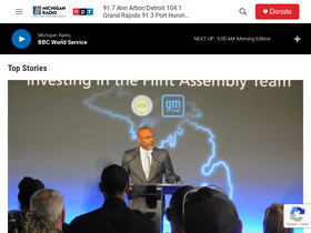 'michiganradio.org' screenshot