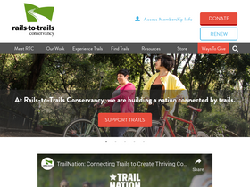 'railstotrails.org' screenshot
