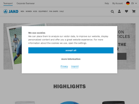 'jako.de' screenshot