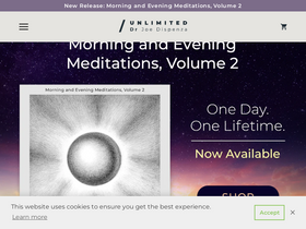 'drjoedispenza.com' screenshot