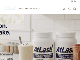 atlastnutrition.com homepage screenshot