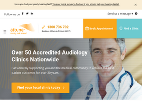 'attune.com.au' screenshot