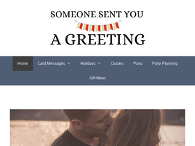 'someonesentyouagreeting.com' screenshot